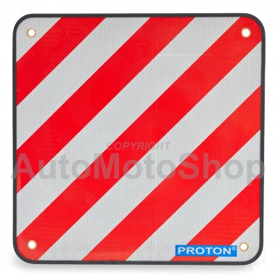 Reflective light signal plate for marking outsized cargoes 400x400mm